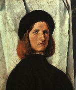 Lorenzo Lotto, Portrait of a Young Man   cc